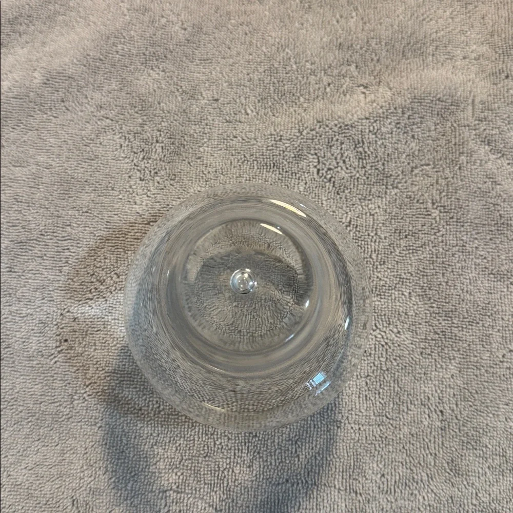 Hennessy Cognac Snifter Glass Bubble Weighted Gold Lettering
